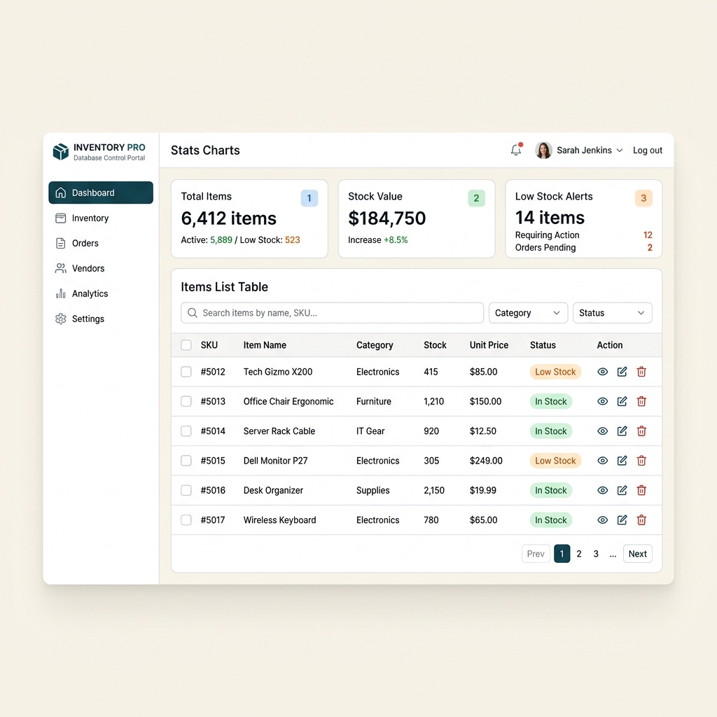 Sistema de Control de Inventario